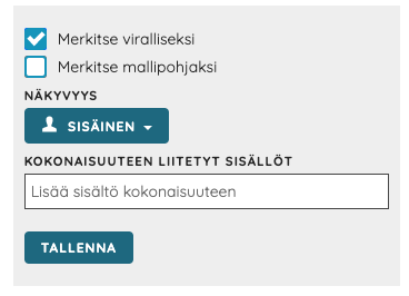 virallinen merkintä