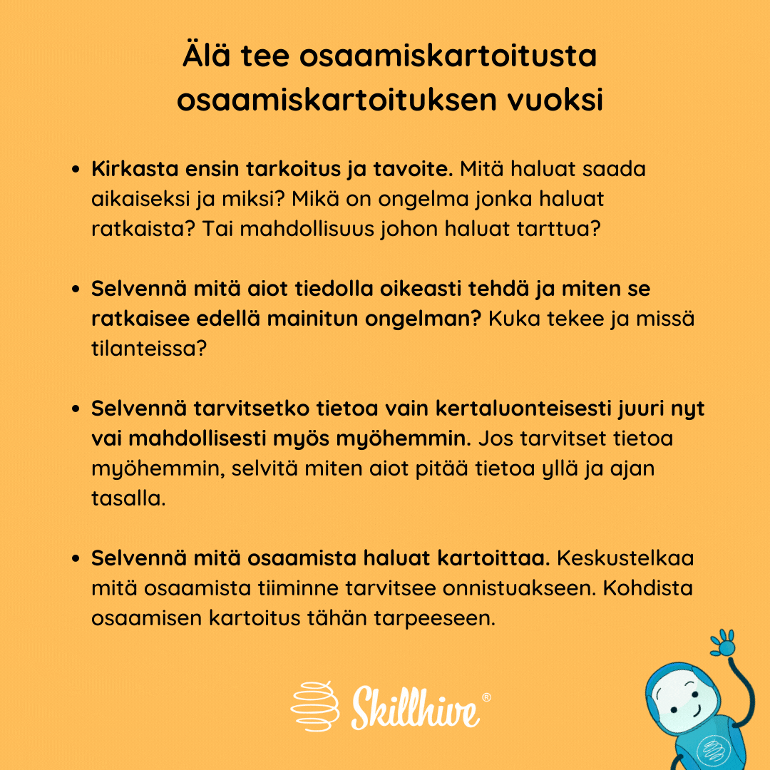 Onnistu osaamiskartoituksessa